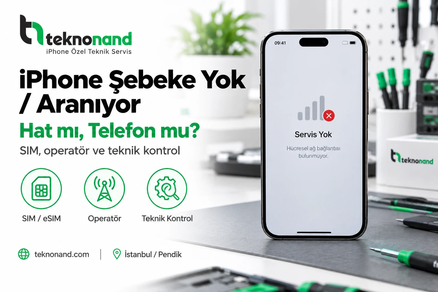 iPhone Şebeke Yok / Aranıyor: Çözüm Rehberi | Teknonand