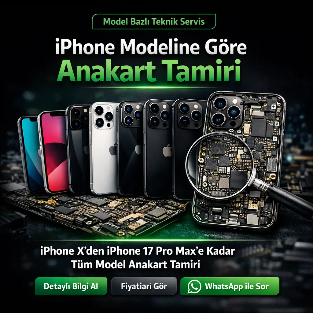 iPhone Anakart Tamiri Yapılan Modeller