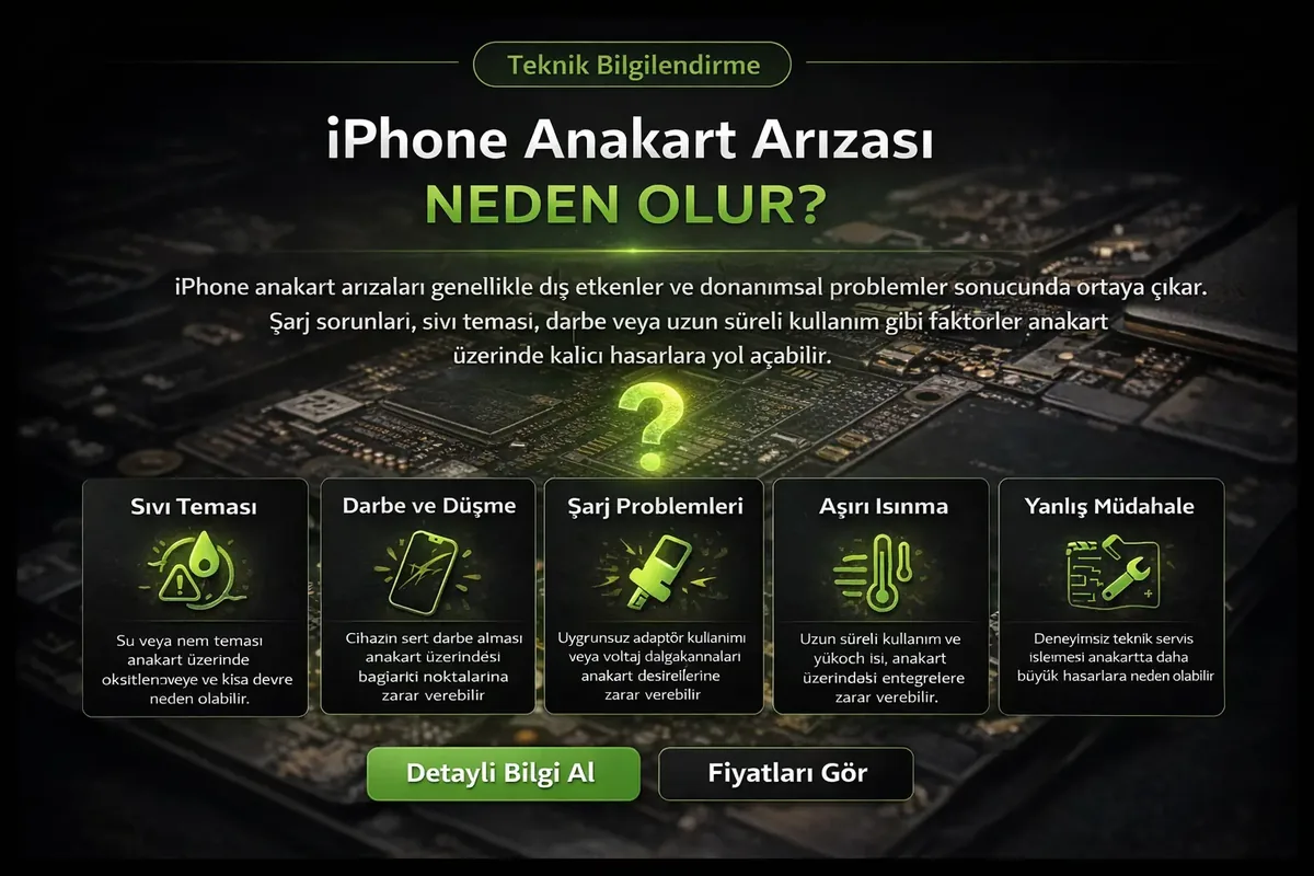 iPhone Anakart Arızası Neden Olur? Nedenler ve Belirtiler