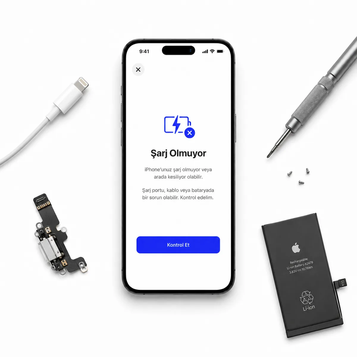 iPhone Şarj Olmuyor hizmeti - Teknonand
