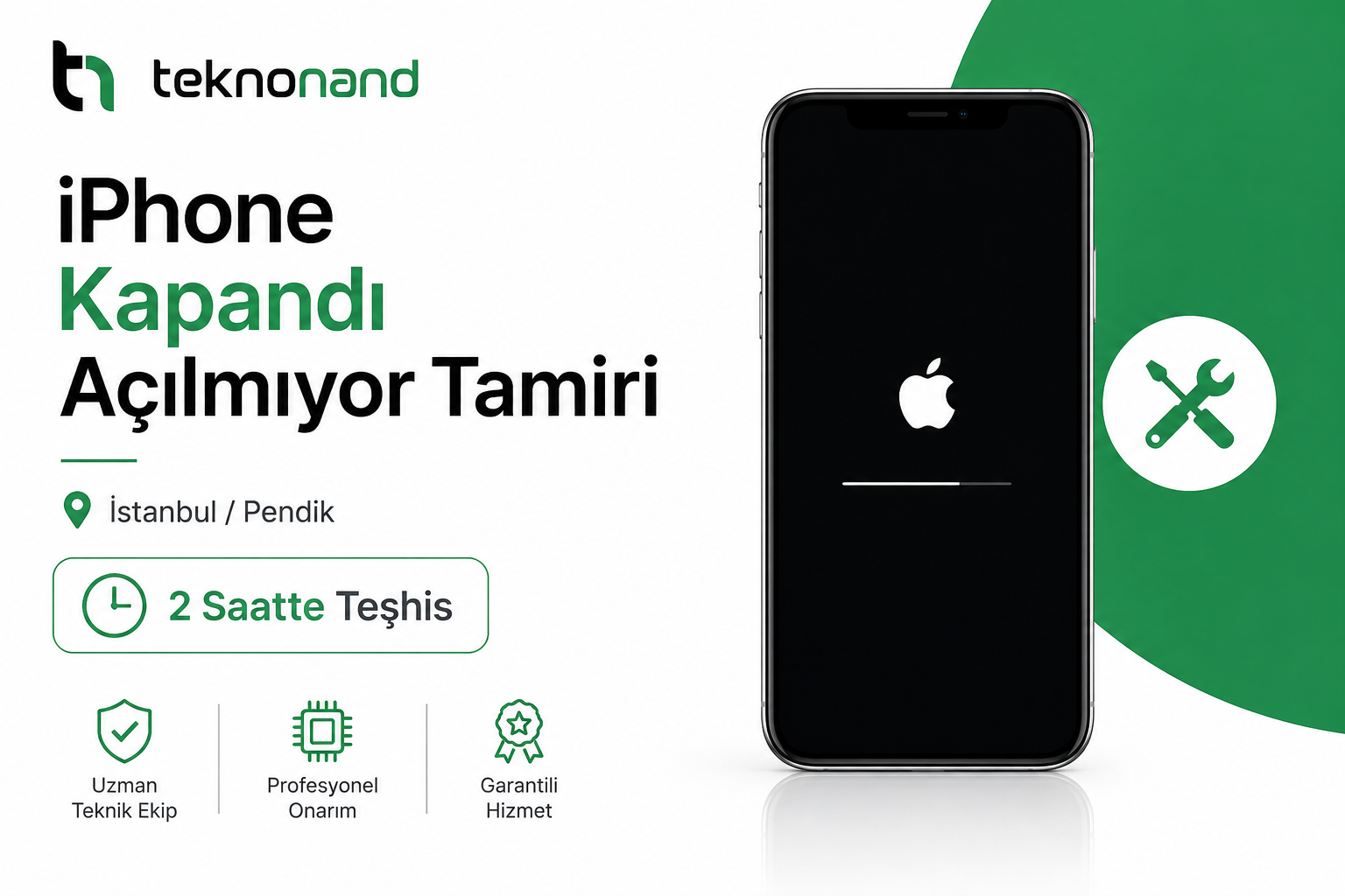 iphone kapandı açılmıyor tamiri istanbul