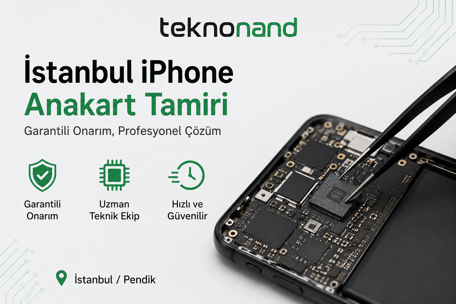 istanbul iphone anakart tamiri teknonand