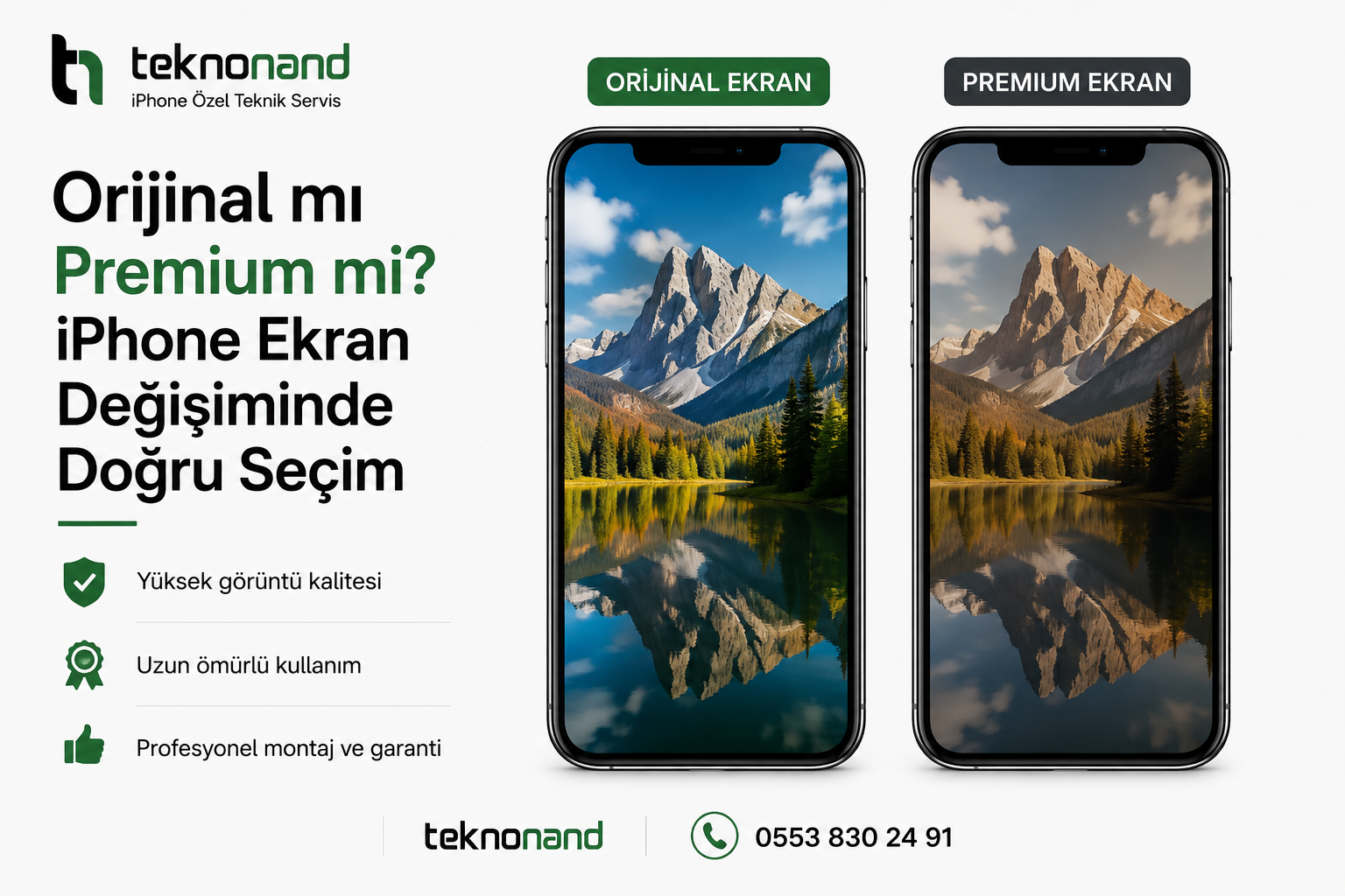Orijinal mı Premium mi iPhone Ekran Değişiminde Doğru Seçim