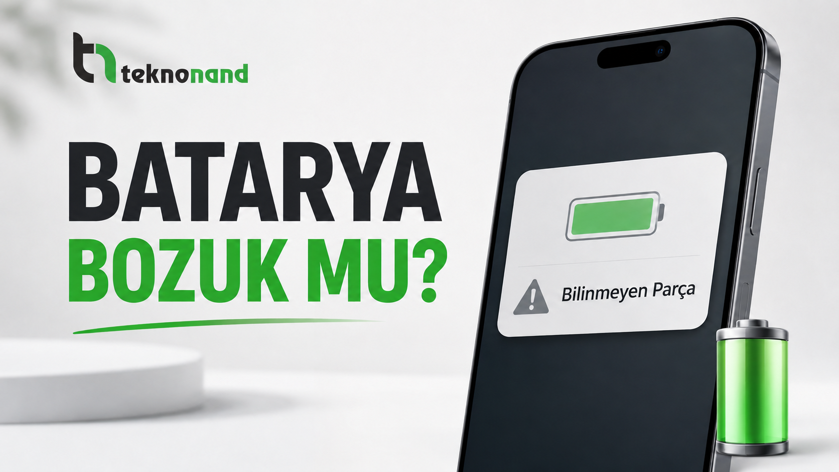 iPhone batarya değişimi sonrası Bilinmeyen Parça uyarısı