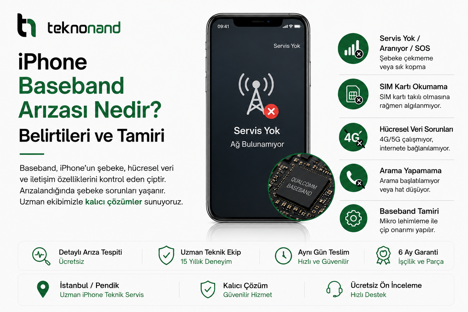iPhone Baseband Arızası Nedir Belirtileri ve Tamiri