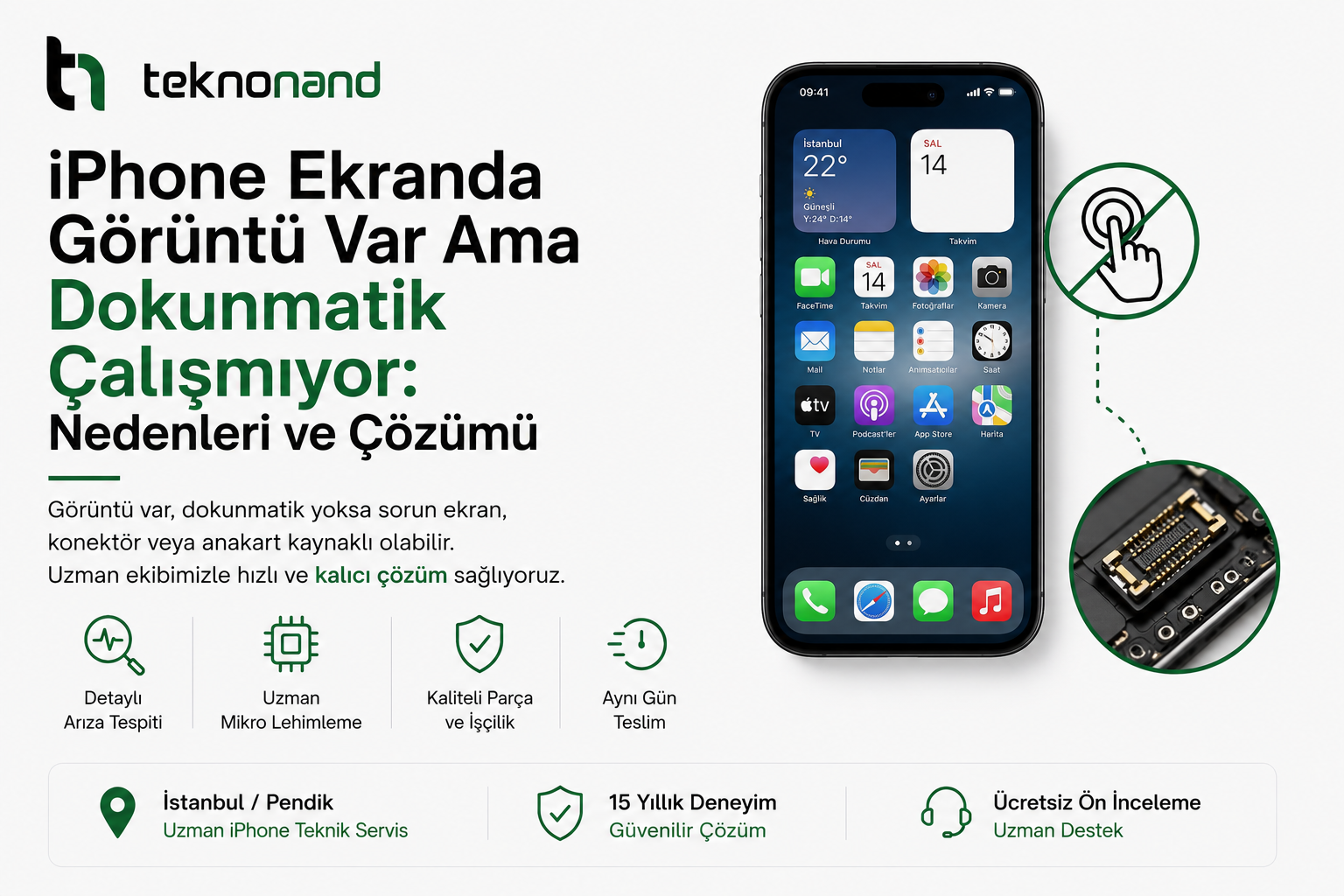 iPhone Ekranda Görüntü Var Ama Dokunmatik Çalışmıyor Teknonand