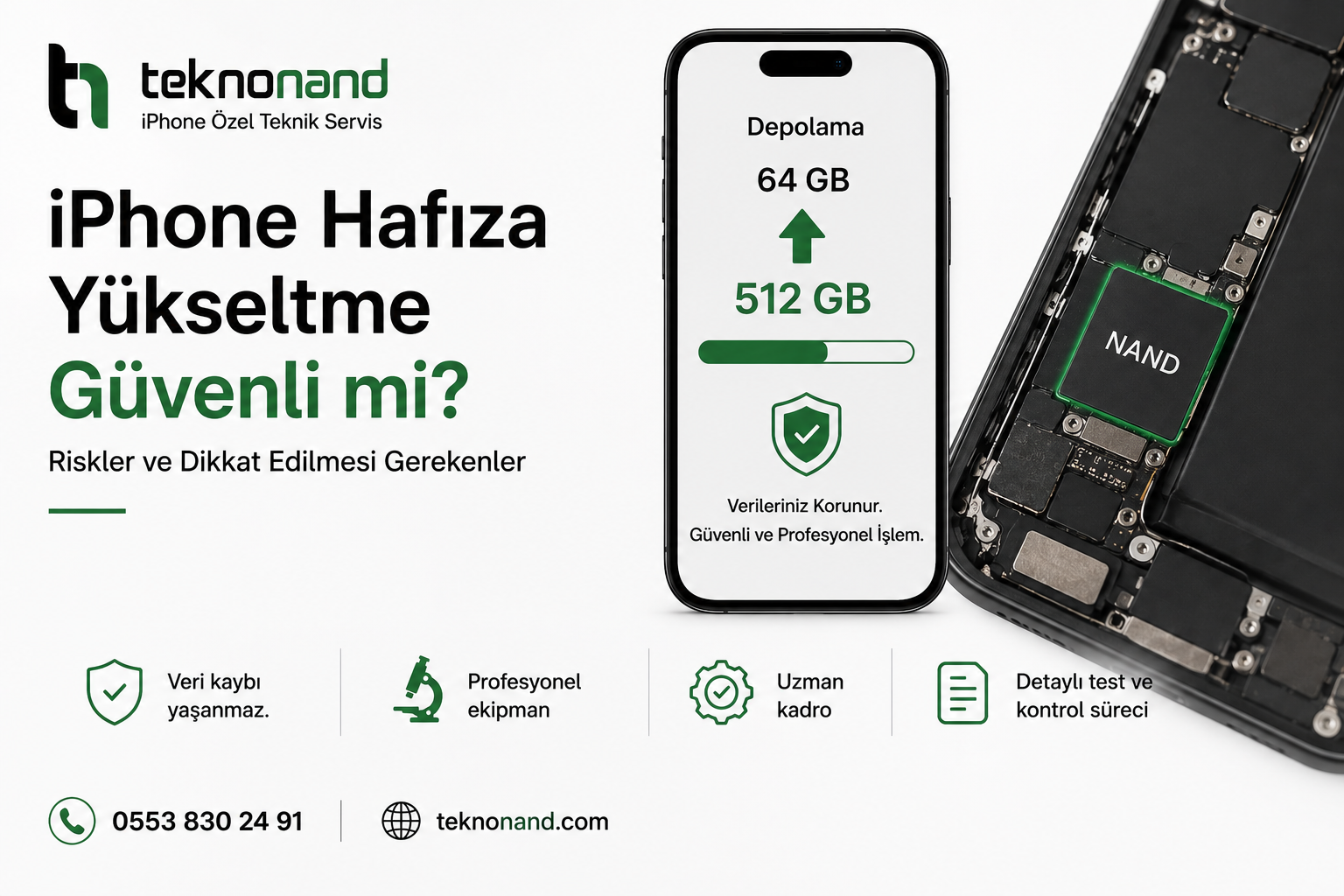 iPhone Hafıza Yükseltme Güvenli mi Riskleri Nelerdir