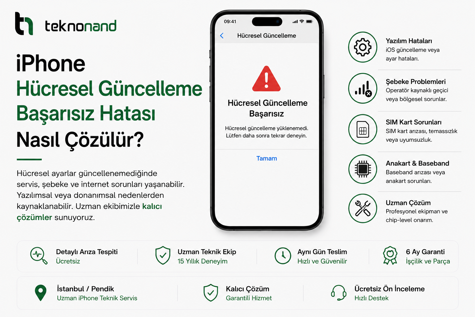 iPhone Hücresel Güncelleme Başarısız Hatası Nasıl Çözülür Teknonand
