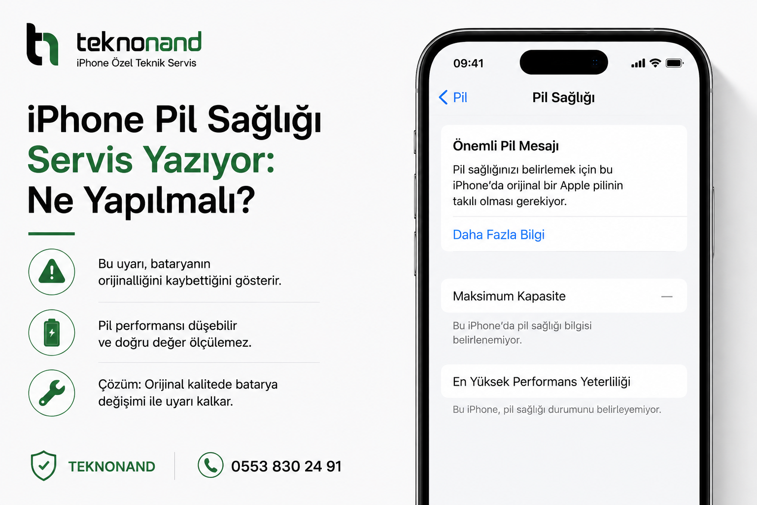 iPhone Pil Sağlığı Servis Yazıyor: Ne Yapılmalı?