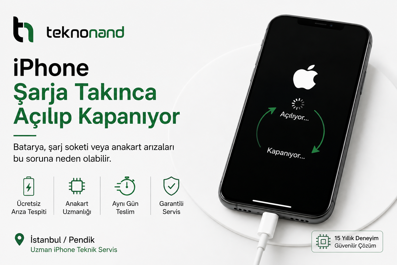 iPhone Şarja Takınca Açılıp Kapanıyor Teknonand