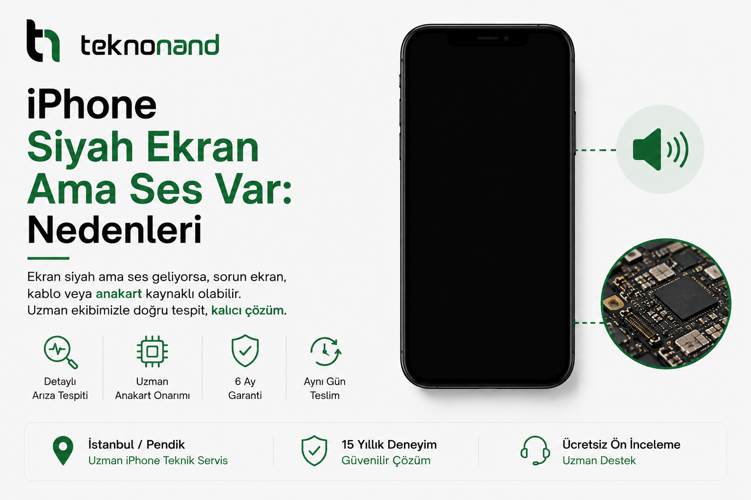 iPhone Siyah Ekran Ama Ses Var Nedenleri Teknonand