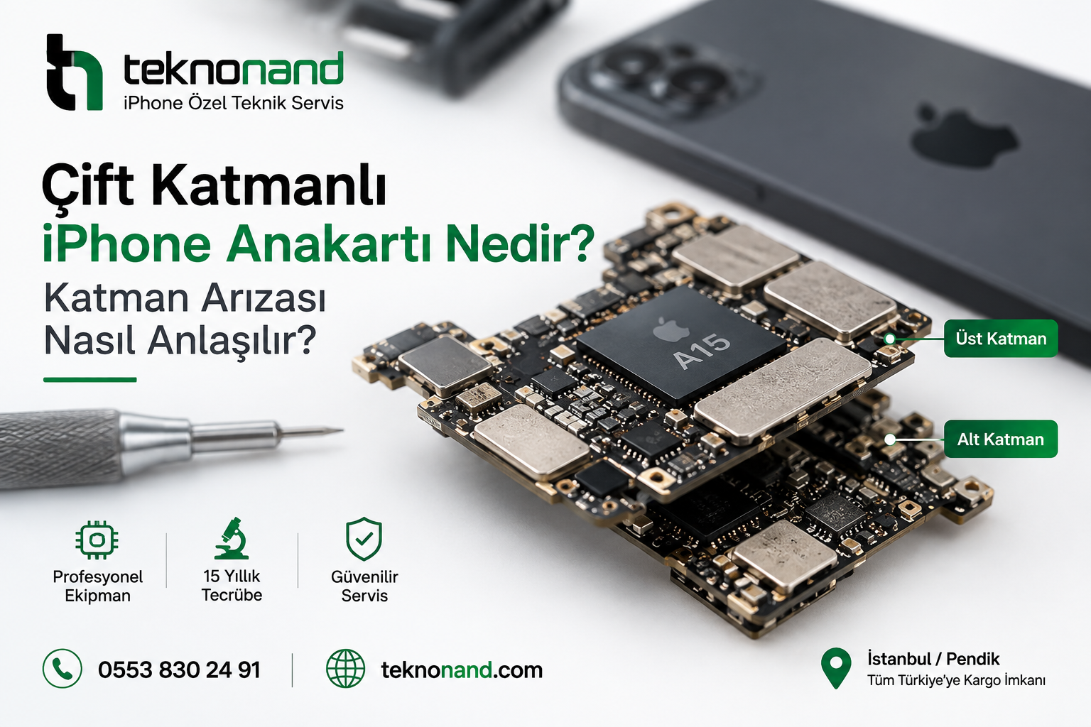 Çift Katmanlı iPhone Anakartı Nedir Katman Arızası Nasıl Anlaşılır
