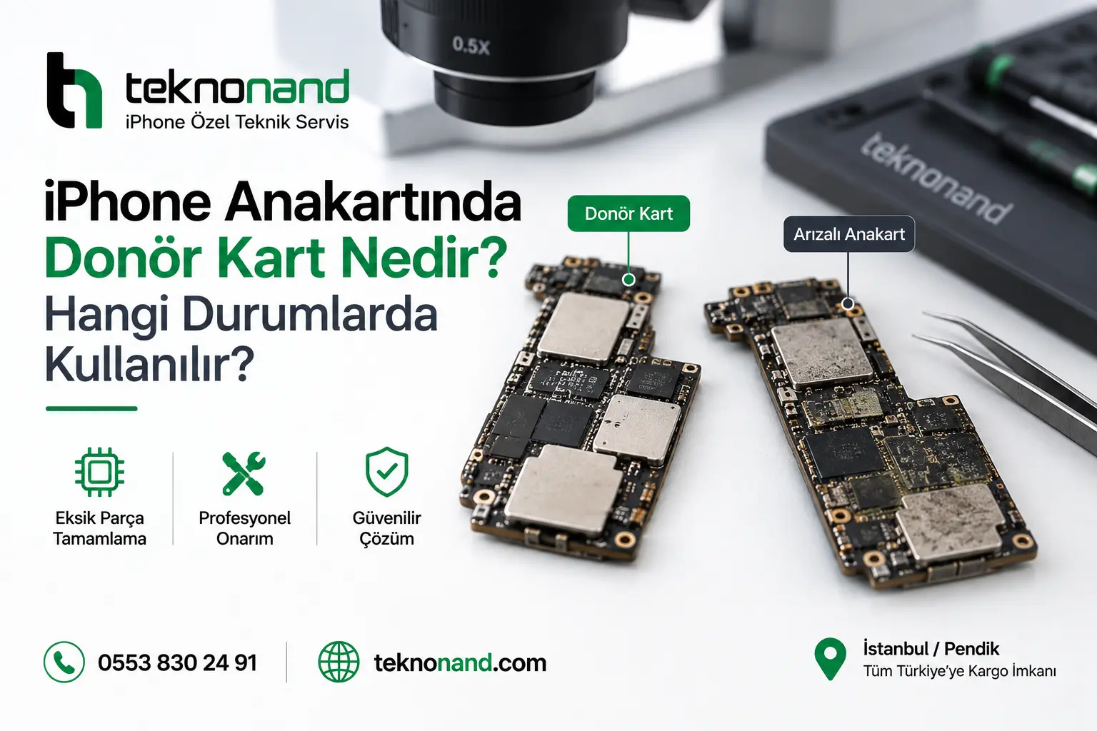 iPhone Anakartında Donör Kart Nedir Teknonand