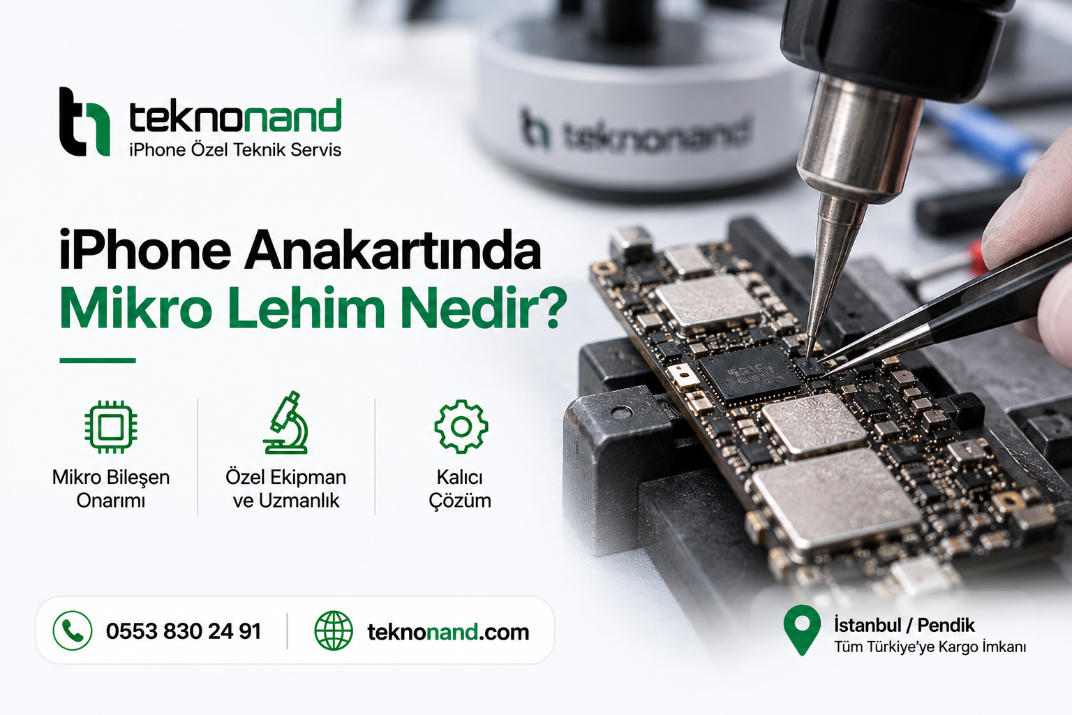 iPhone Anakartında Mikro Lehim Nedir