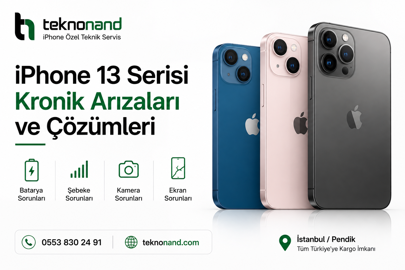 iPhone 13 serisi modellerde sık görülen kronik arızalar