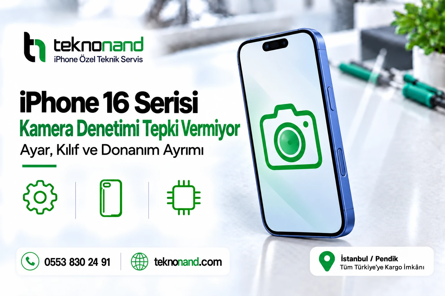 iPhone 16 Kamera Denetimi Tepki Vermiyor | Teknonand