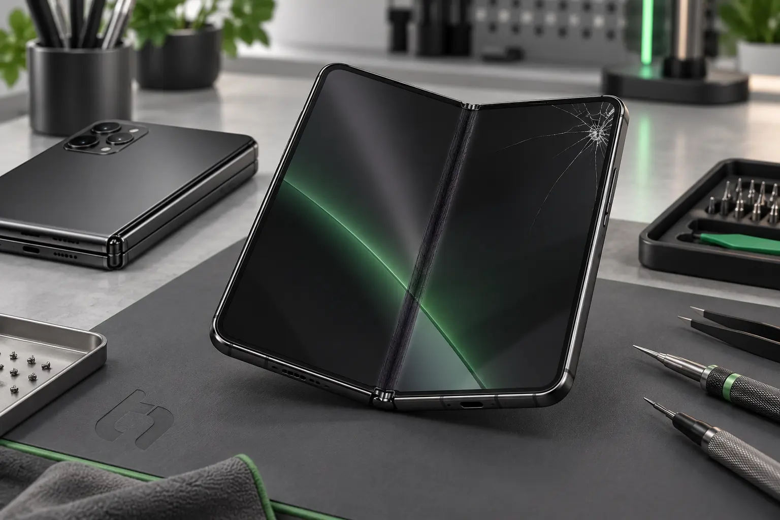 iPhone Duo kırık ekran ve görüntü arızası örneği