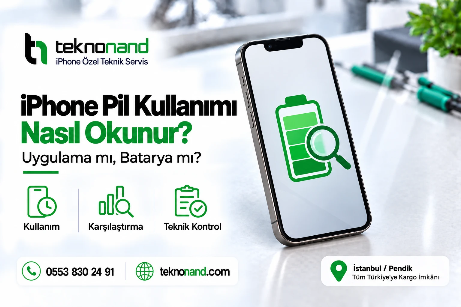 iPhone Pil Kullanım Grafiği Nasıl Okunur? | Teknonand