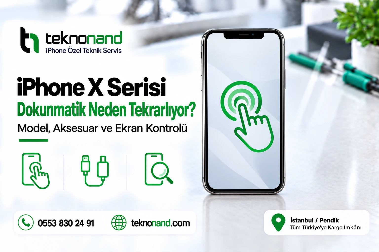 iPhone X Serisi Tekrarlayan Dokunmatik Sorunu | Teknonand