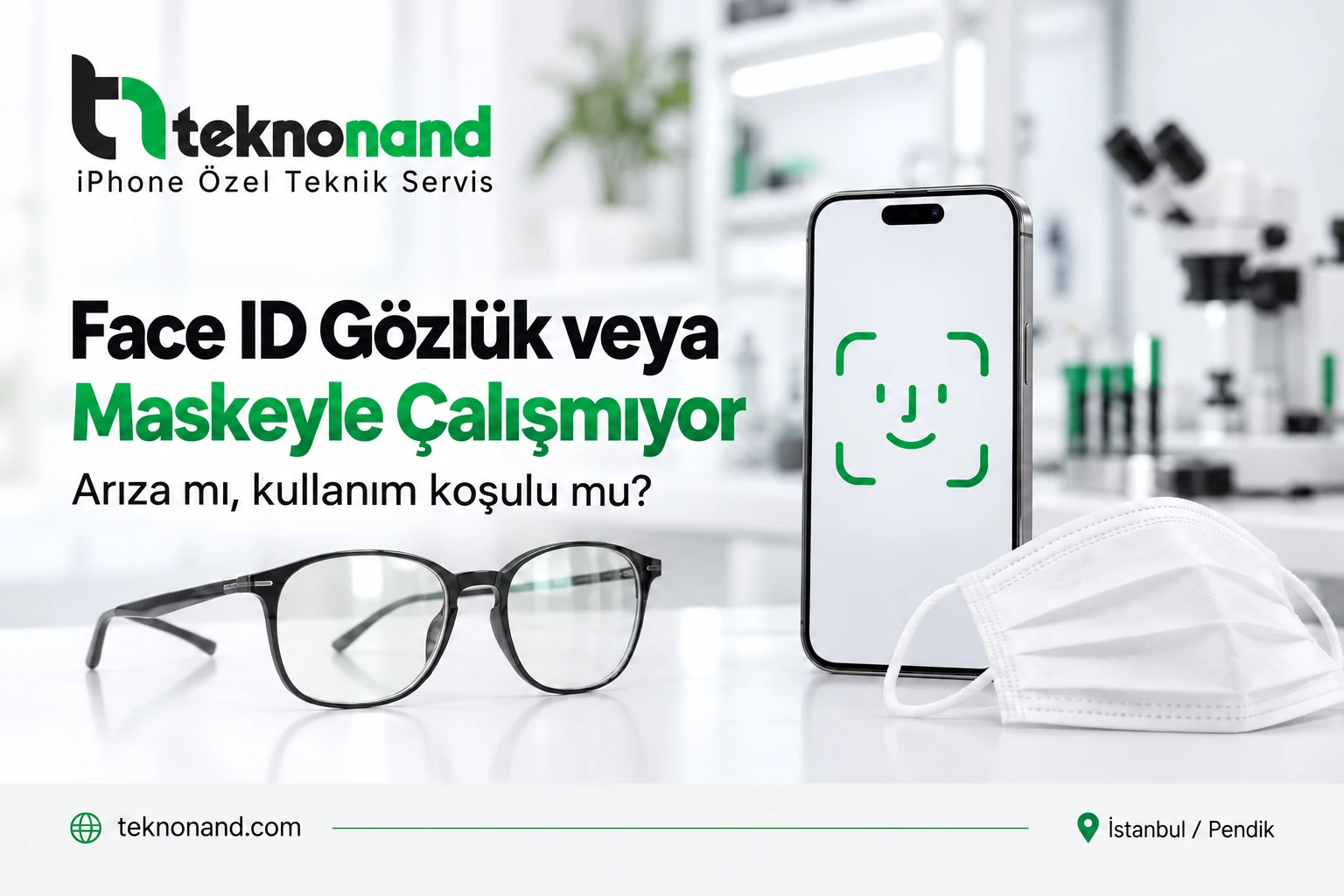 Face ID Gözlük ve Maskeyle Çalışmıyor | Teknonand