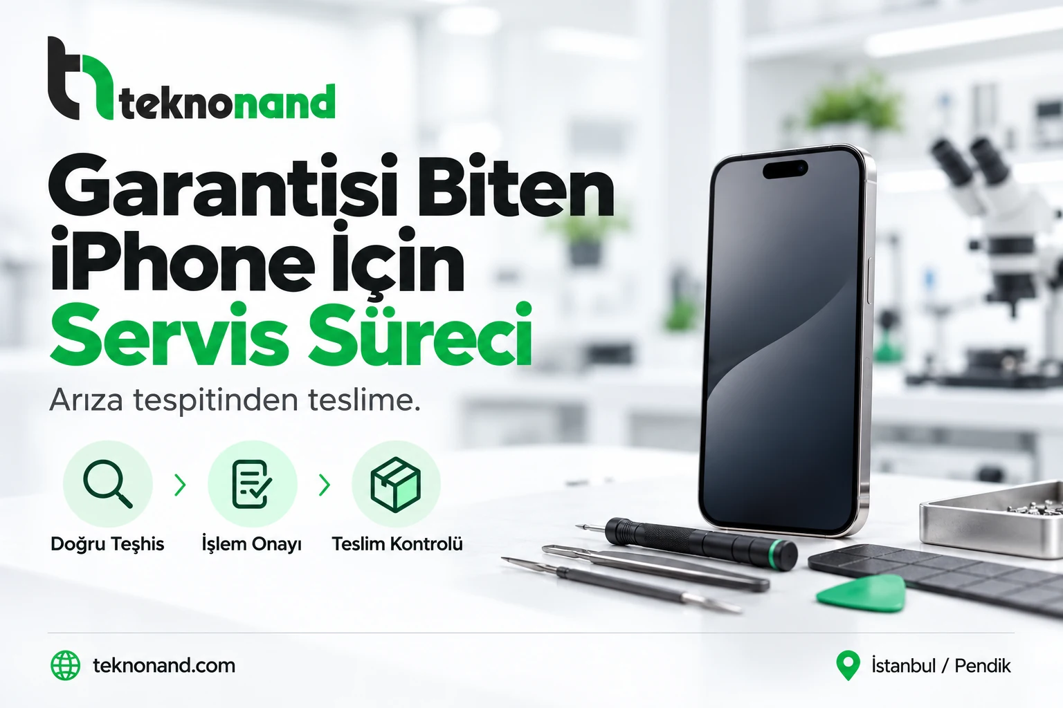 Garantisi Biten iPhone İçin Servis Süreci | Teknonand