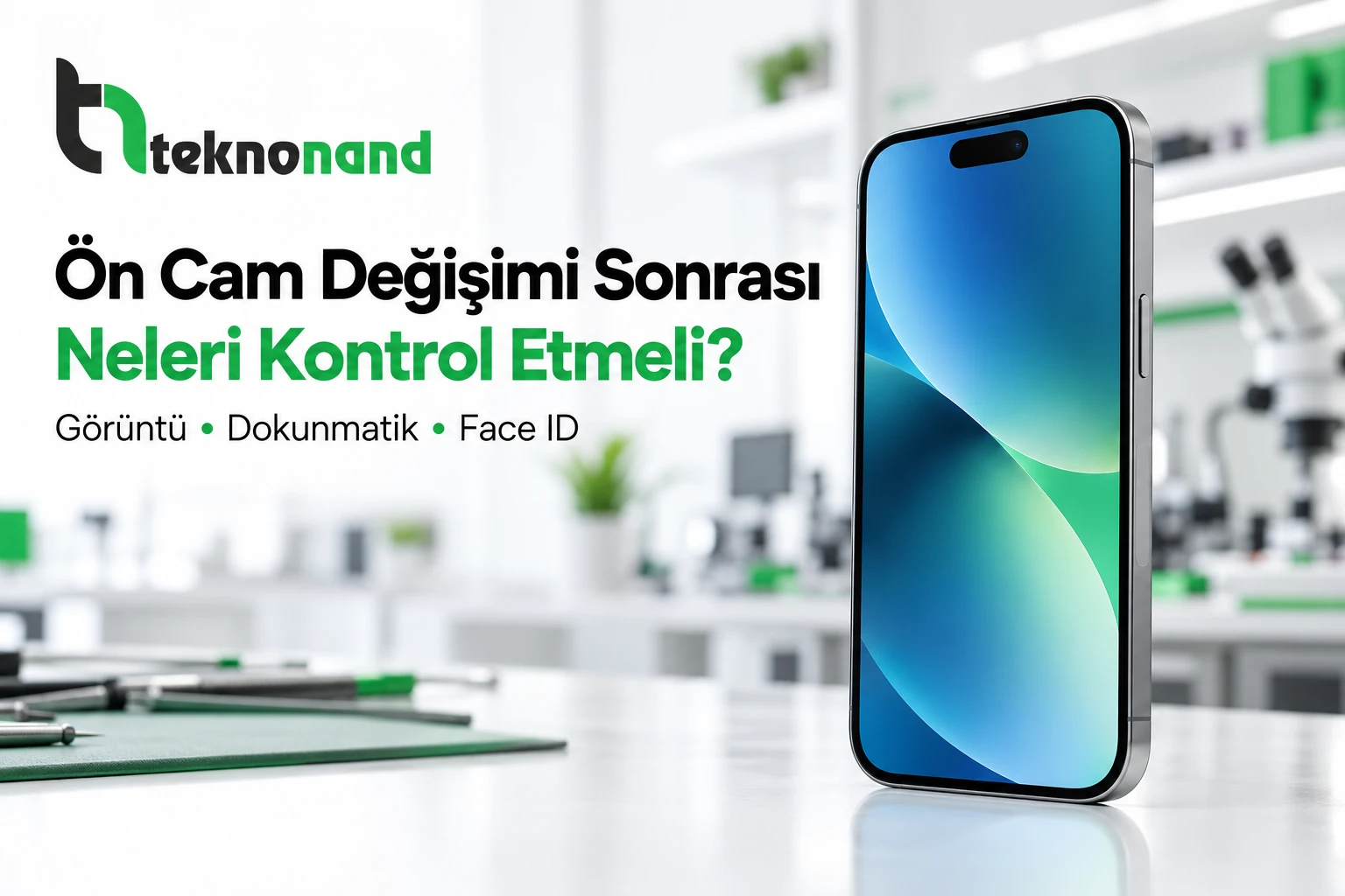 iPhone Ön Cam Değişimi Sonrası Kontrol Rehberi: Görüntü, Dokunmatik ve Face ID