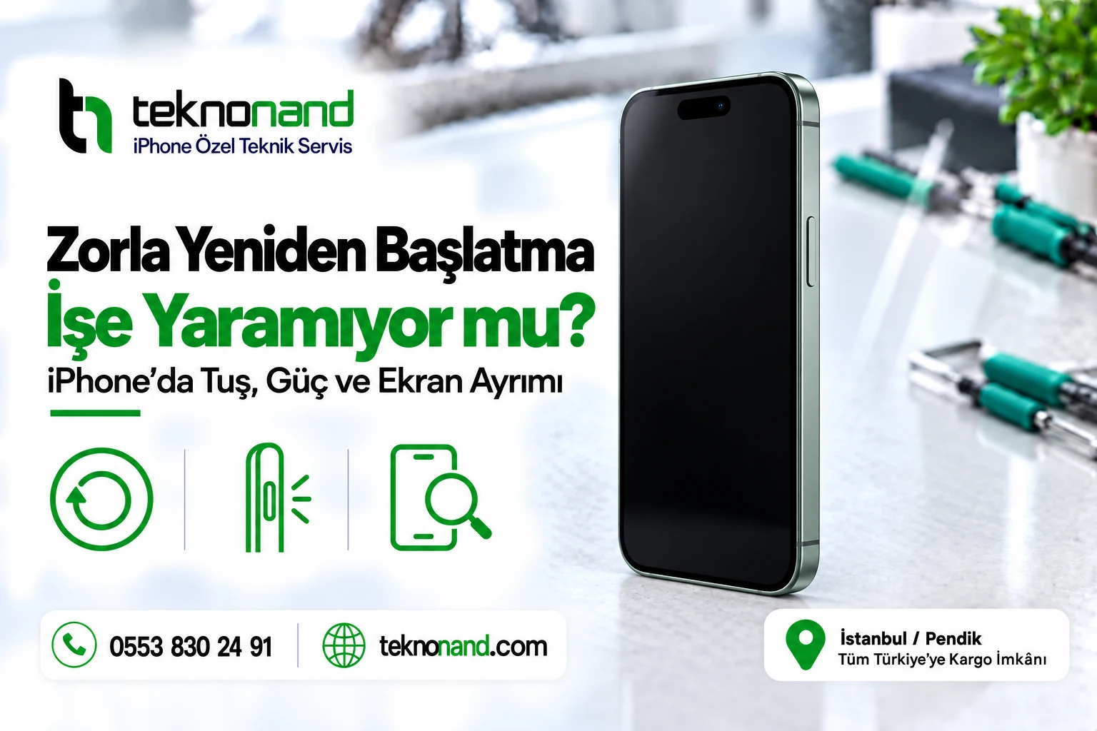 iPhone Zorla Yeniden Başlatma Çalışmıyor | Teknonand